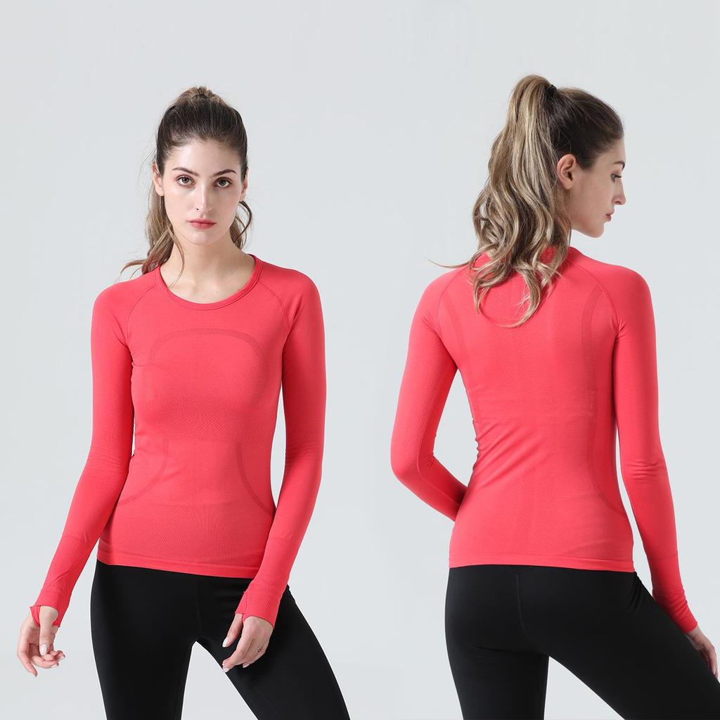 Damen 2.0 Langarm Yoga-Top - Atmungsaktives Fitness-Laufshirt