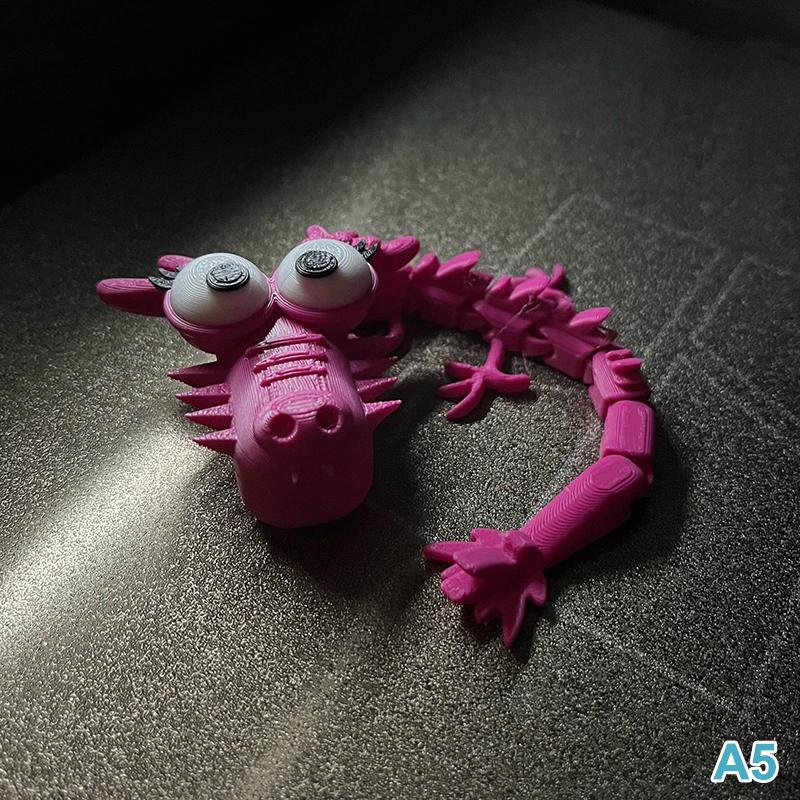 

3D-печатная скульптура дракона с глупыми суставами, шарнирная, поделки, настольное украшение, украшения для дома и офиса A5