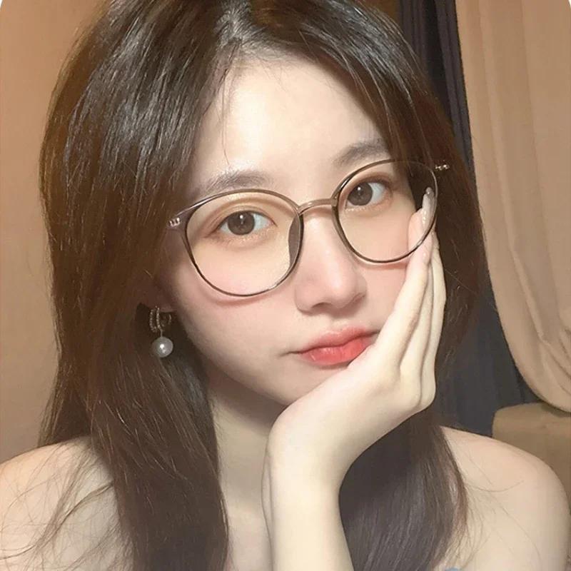 Vintage Round Finished Myopia Glasses Fashion Clear Lens Transparent Eyewear Men Women Luxury Design Near Sight Eyelasses