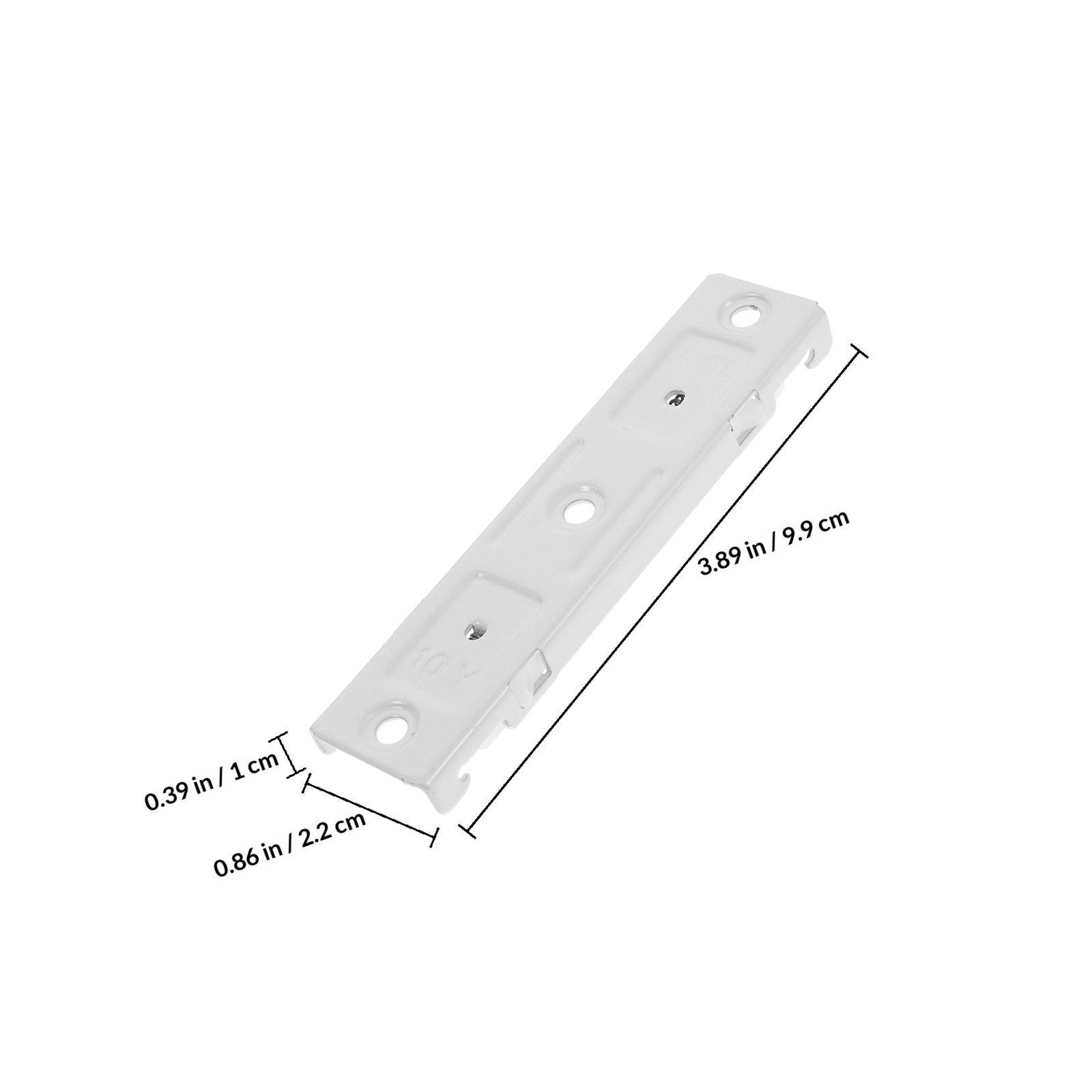 

6Pcs Stainless Steel Curtain Track Brackets Ceiling Mounted Double Rail for Window Treatments Room Dividers Commercial белый