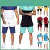 Stylish Men's Summer Tracksuit Sport Suit T-shirt And Shorts Outfit Set