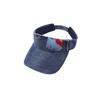 Stylish Adjustable Sun Hat With Cute Cartoon Cat Print Breathable Cap Denim