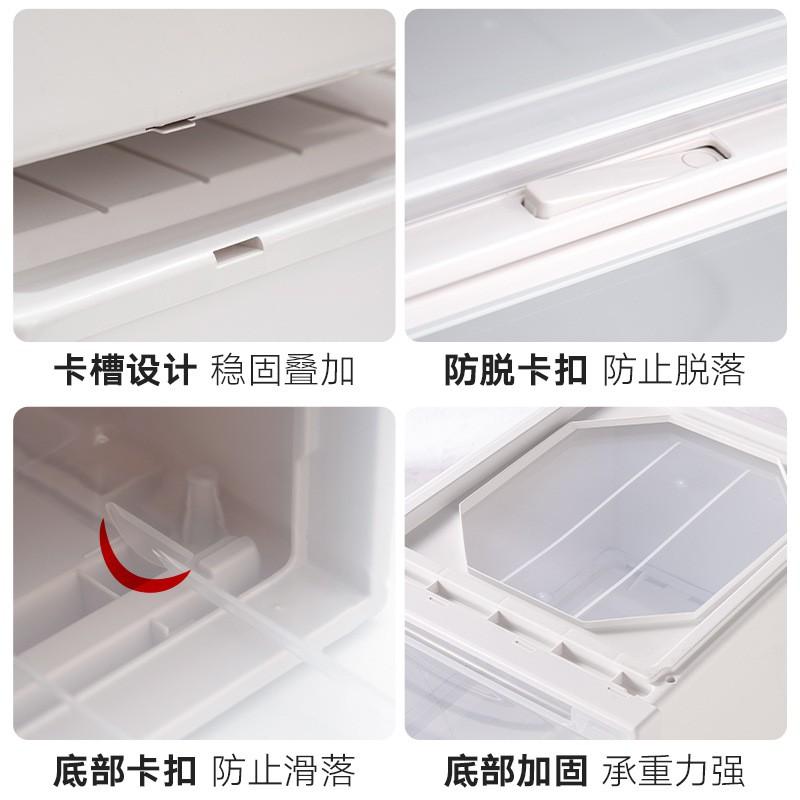 Modular Drawer Storage Box Set Clothes Organizing Bedroom Closet Non-Assembly PP Plastic Organizer Bin