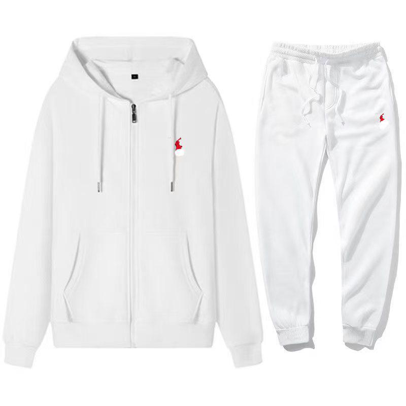 2025 Trendiges Herren-Stickerei-Cardigan-Hoodie & Hosen-Set - Frühling/Herbst Freizeitkleidung