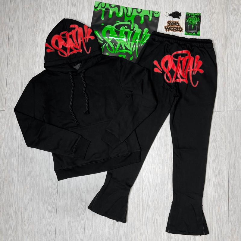 Set Felpa con Cappuccio e Pantaloni Syna World Streetwear di Alta Qualità Vestibilità Larga Foderato in Pile Outfit Invernale per Adolescenti e Giovani Adulti