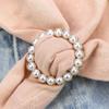6 stk Klær Hjørne Knyttede knapper Rund sirkel Hjerteform Faux Pearl Rhinestone Dekor Skjerf Ring Clips T-skjorte Klips Clips Skjorte Stram Clips