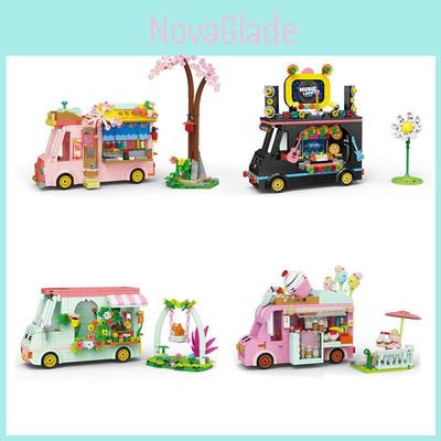 Cafe Street Scene Building Blocks For Girls Plastic Abs Material