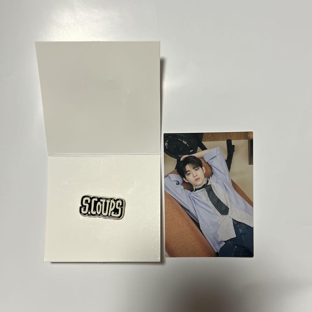 

[ИСПОЛЬЗОВАННЫЙ] Праздничная коллекционная карточка SEVENTEEN S.Coups HOLIDAY с именем