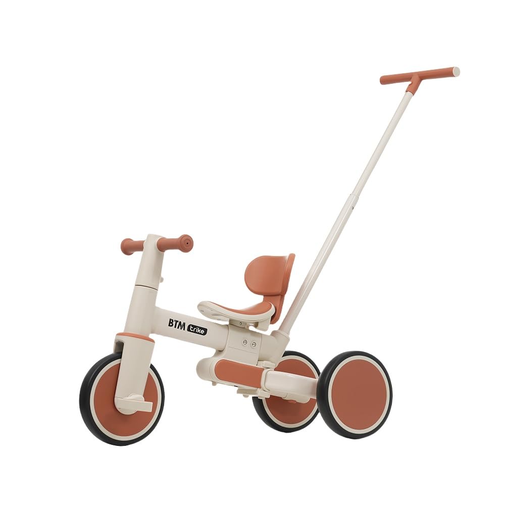 BTM Tricycle Tricycle Vehicle with Push Bar Stroller Ultra Lightweight Bicycle with Safety Bar Easy to Assemble Toy Toy Kickboard Children's 5-in-1