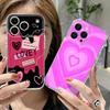 Silky Love Hearts Pattern Case For iPhone 17 Pro Max Coque iPhone 16 15 14 13 Pro Max 11 Clear TPU Silicone Soft Cover