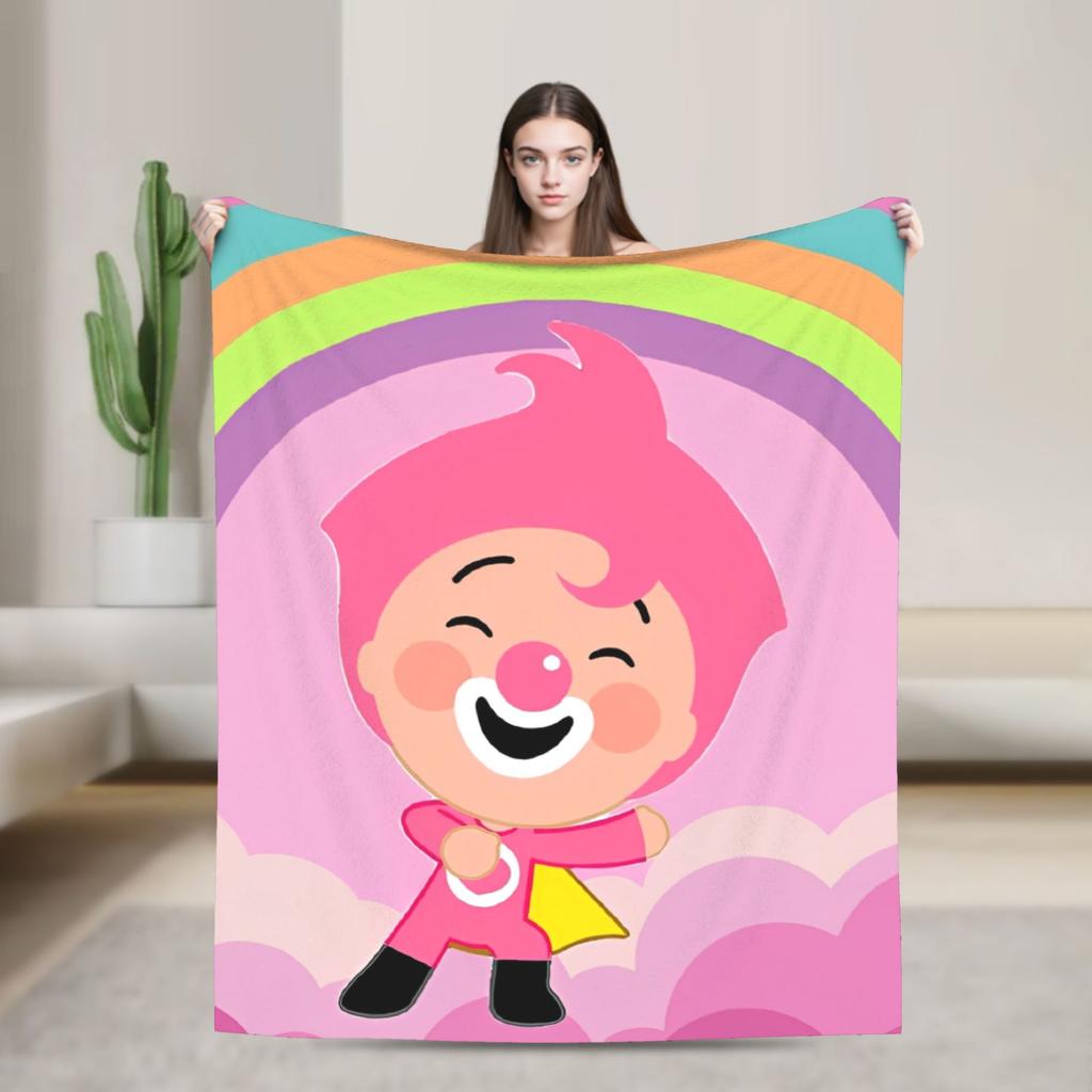 PPlims Blanket Cartoon Flannel Awesome Warm Throw Blanket for Coverlet Spring Autumn
