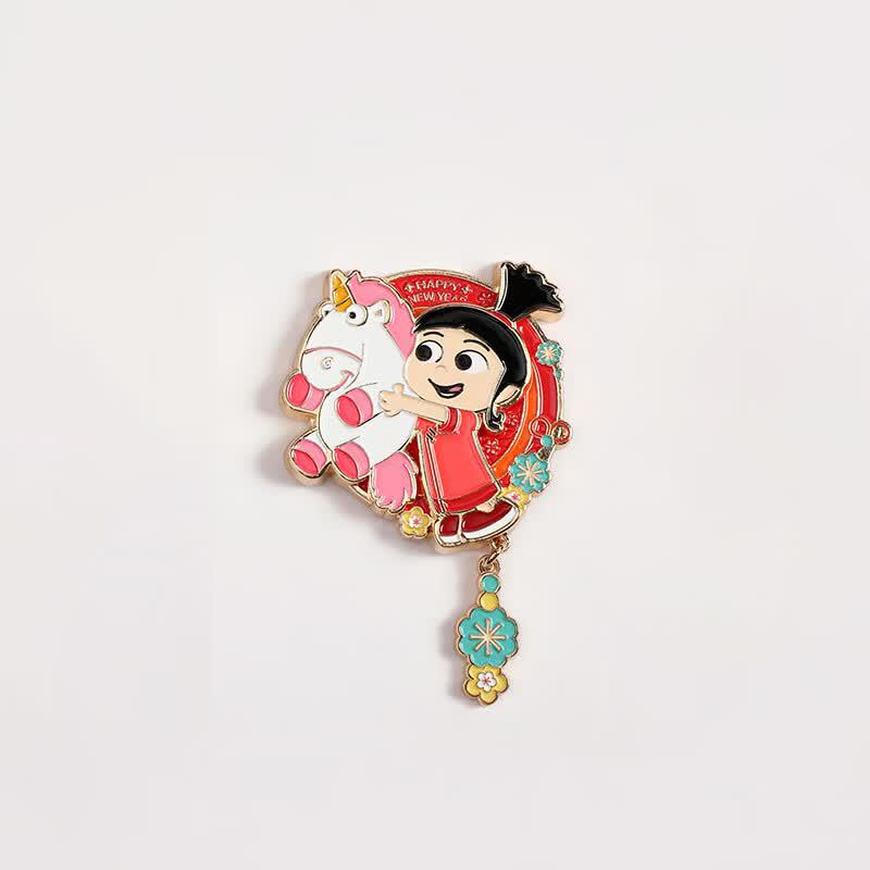 Minions Agnes Happy New Year Refrigerator Magnet