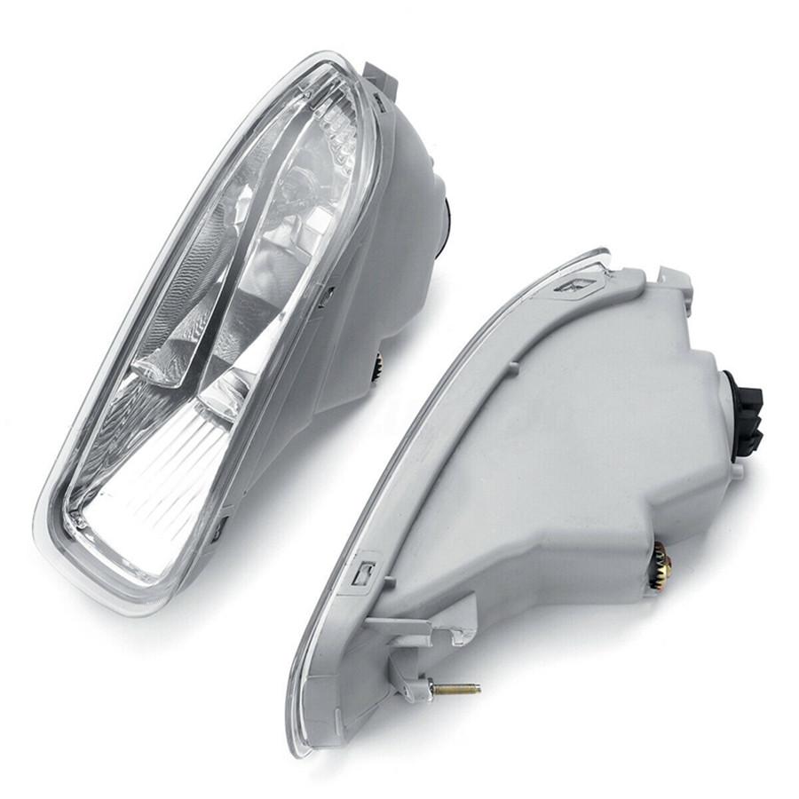 2x Car Front Bumper Fog Lights W/ Bulb Clear Lens For Toyota Corolla 2003 2004