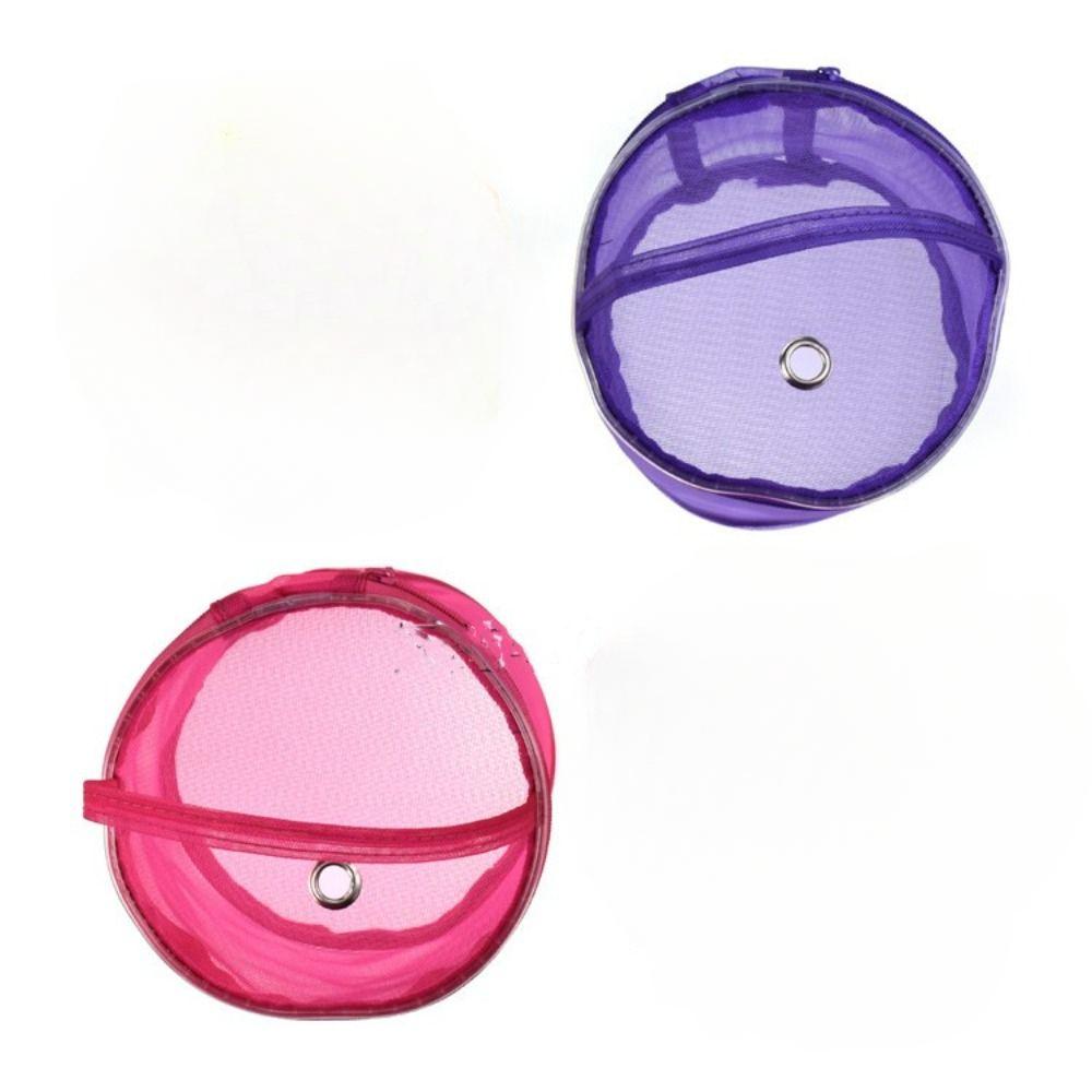 Colorful Yarn Storage Mesh Bag Mesh Weaving Round Bags Wool Storage Bag Yarn Crochet Organizer Knitting Baskets DIY Accessories