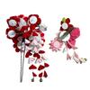 Hair ornament for Coming-of-Age Ceremony (for furisode kimono), red, KZ-4