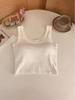 Women's Summer Crop Vest with Chest Pad - Sexy Navel-Baring Style