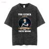 YOU EITHER BERTRAND CANTAT T SHIRT Vintage Washed Stylish Unisex Top For Everyday Wear Stretched Streetwear Casual Graphic