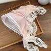 Lace Scarf Headband Women Non Slip Floral Lace Hair Kerchief Head Scarf Chic Lace Triangle Hair Wrap Fashion Accessory Bandana