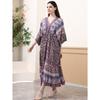 Printed Dress Loose A Pendulum Dress Beach Blouse Holiday Dress