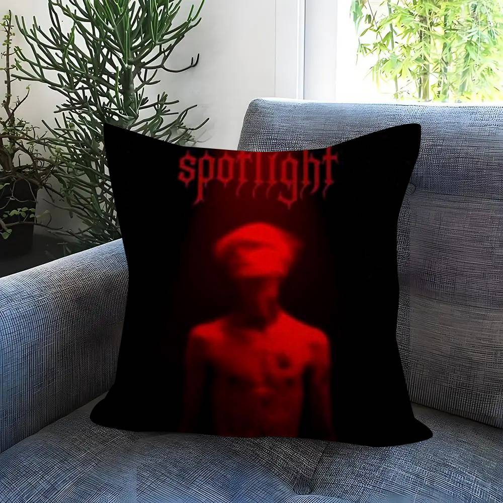 Pop Rap Album Lil Peep Hip Office Cushion Pillowcase Car Cushion Cover45X45Cm Lumbar Pillowcase Sofa Pillowcover