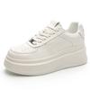 Leather little white shoes women's spring new board shoes women's fashion versatile platform girls' casual sports shoes