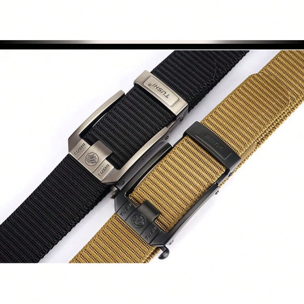 Toothless Automatic Buckle Belt, Thickened Belt, Versatile Casual Outdoor Belt