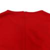 JKASHDK Abiti casual a vita alta con scollo a maniche lunghe con stampa tinta unita primavera autunno moda donna