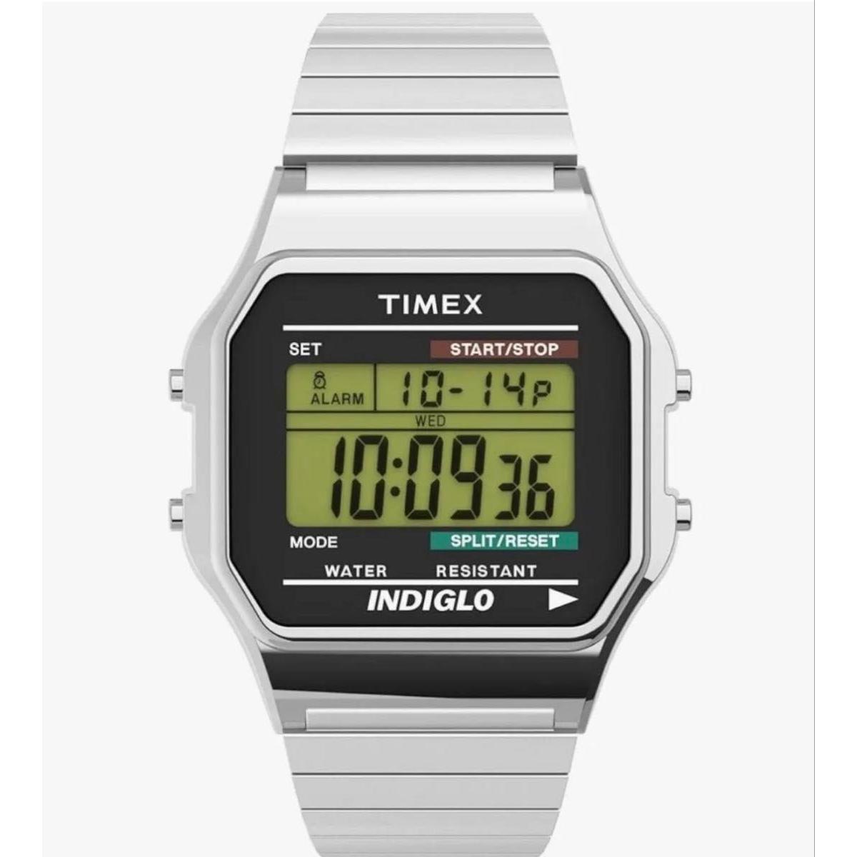 [TIMEX] Мужские часы Классические цифровые серебристые T78587 [Параллельный импорт]