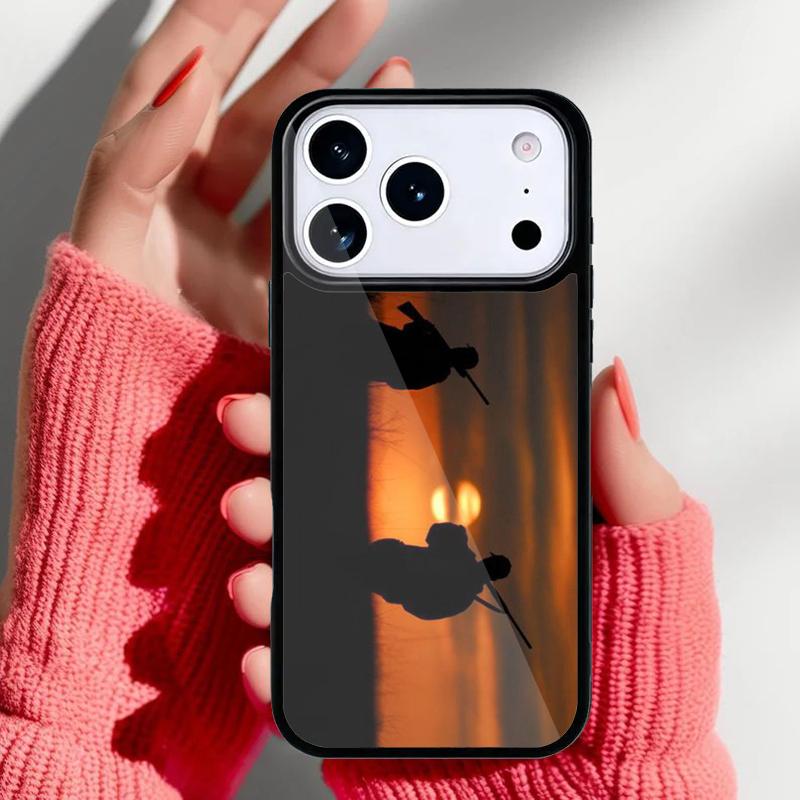 hunting Deer Sunset Phone Case for iPhone 17 16 15 14 13 Pro Max Back Cover for 12 11 Pro Coque