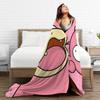 Slowpoke Cartoon Flannel Blanket  Super Warm Throw Blanket for Couch Bed Airplane Travel Fashion Bedspread Sofa Bed Cover