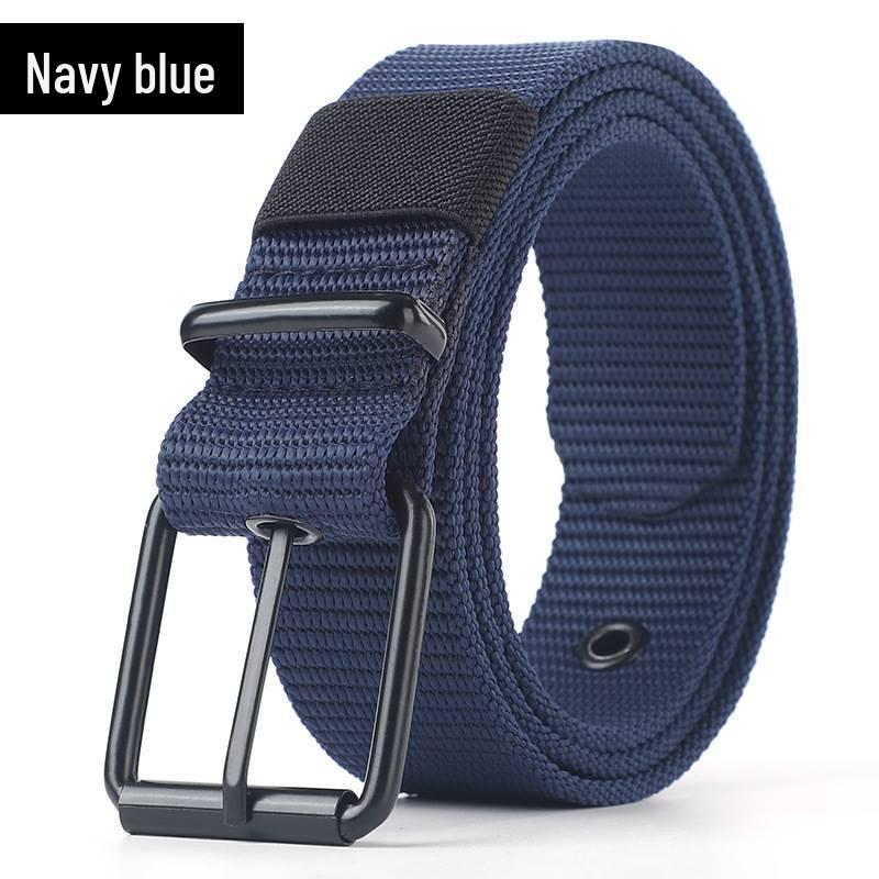 Pin Leather Canvas And Mens Buckle Belt Sturdy Versatile Extended Length Ideal For Military Training And Students
