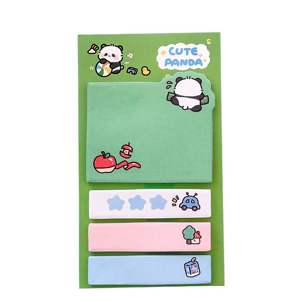 1 Piece Kawaii Cute Panda Paper Sticky Notes Creative Notepad Memo Pads Office School Stationery Adhesive Stickers Decoration