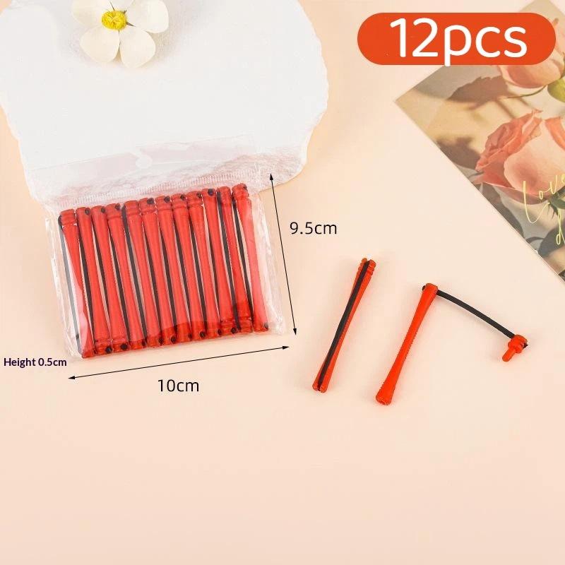 12Pcs Perming Curlers Rods Cold Wave Rollers Hair Perm Rods Hair Curling Rollers For Hairdressing Styling Tools
