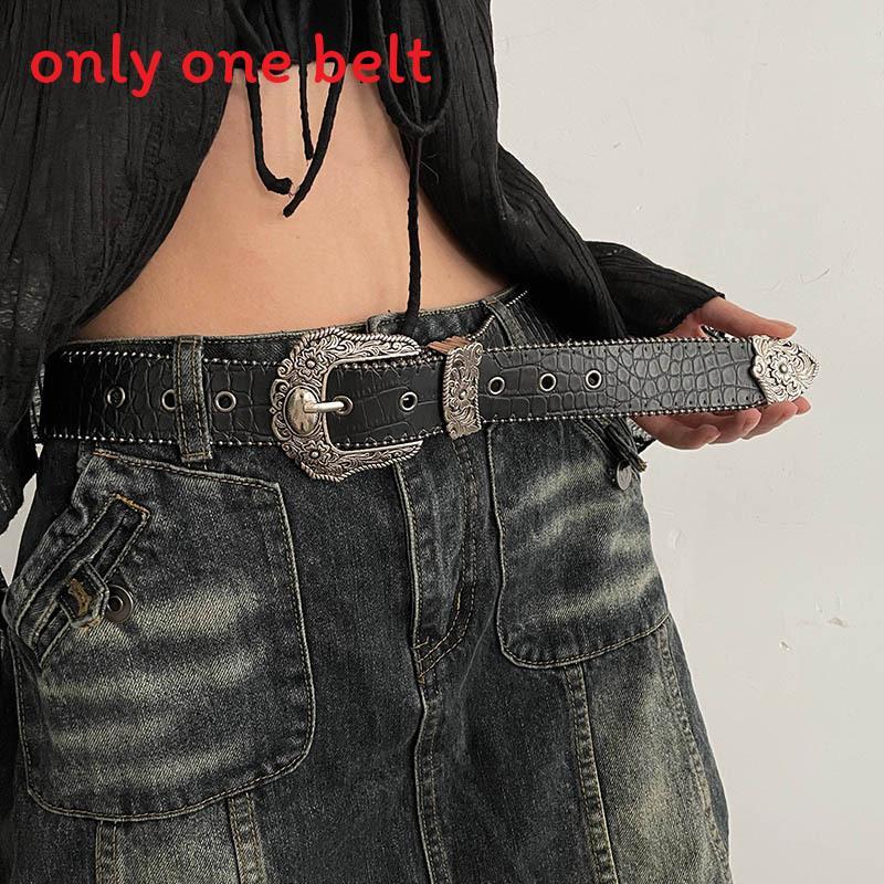 Classic Black Pu Leather Belt For Women With Metal Buckle For Casual And Work Outfits