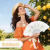 Wedding Essential 21 Feather Foldable Accessory Bridal Feather Fan  Perfect For Photography And Guest Comfort