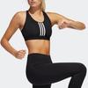 Adidas Contrast Three-Stripe Sports Bra Women Underwear Black FJ7248