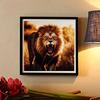 New Arrival 5D DIY Full Circle Diamond Painting "Lion" Embroidery Cross Stitch Home Decor Gift
