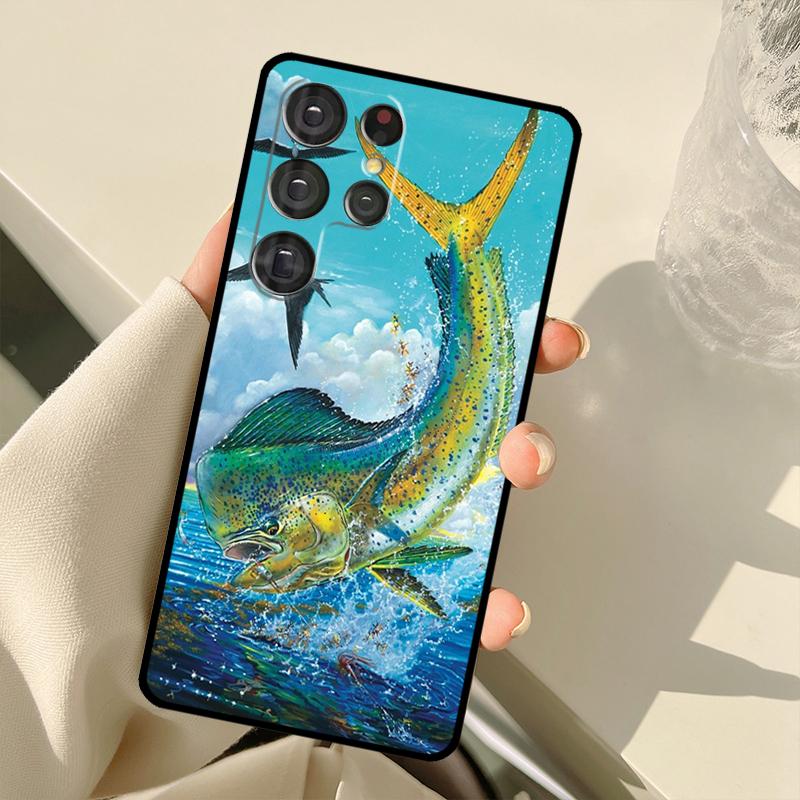 Mahi Gamefish Case For Samsung Galaxy S22 S21 Ultra Note 20 S8 S9 S10 Note 10 Plus S20 FE S21 FE Cover