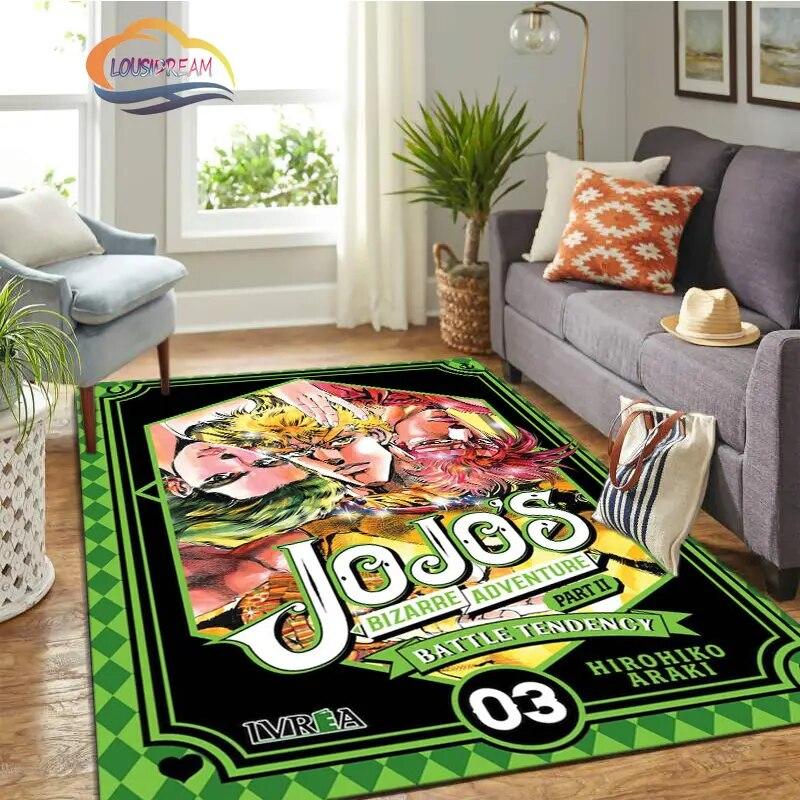 JoJo's Bizarre Adventure Stone Ocean Series Anime Carpet and Rug Living Room Large Area Decoration Sofa Mat Bedroom Doormat.