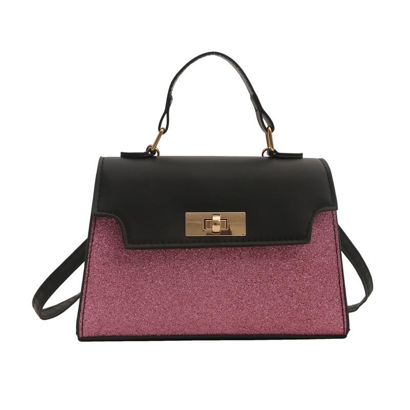 

Elegant City Chic Kelly Bag For Women 2024 Summer Fashionable Multi-color Shoulder Bag Large Capacity Handbag рожевий