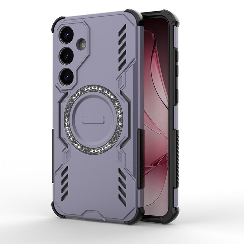 Armoured Shockproof Magnetic Case For Samsung Galaxy S25 Plus Ultra Edge A55 A26 A16 A06 Wireless Charging Case