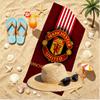 Manchester United F.C Print Beach Towel, Versatile Lightweight Absorbent Beach Towel for Pool Surf Yoga Bathroom, Perfect Birthday Holiday Gift