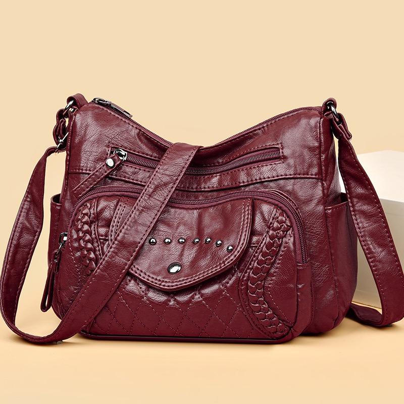 Freizeit Umhängetasche Mehrschichtig Gewebt