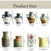DIY New Personalized and Creative Ceramic Vase with Magnetic Stickers, Antique Style Commemorative Home Decoration Ornaments