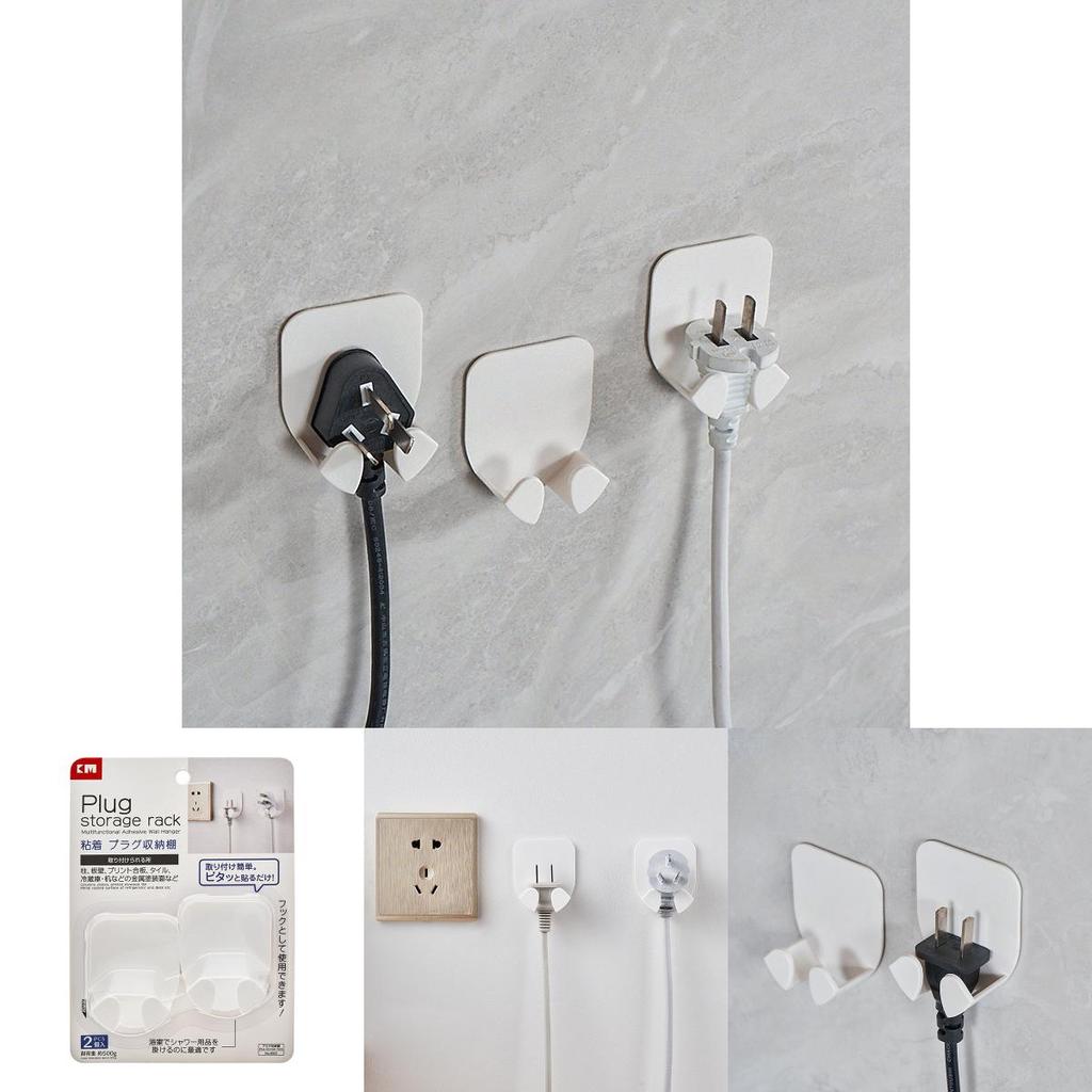 Plastic Adhesive Hooks No Drill Cable Organizer Heavy Duty For Home Office Dorm Decor