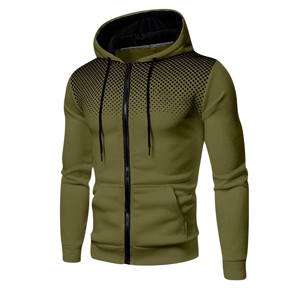 Men's Casual Sports Zipper Sweatshirt - Autumn/Winter Fitness Top