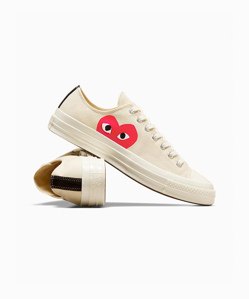 Converse X Comme Des Garçons Play Chuck 70 Egret A08795C