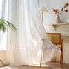 American Curtains Finished Thick Black Bohemian Semi-Blackout Room Living Room Decoration Balcony Floating Curtains