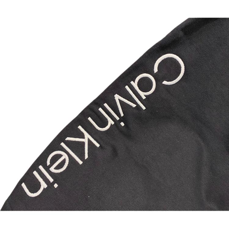 Calvin Klein Embroidered Signature Letter Mid-Rise Straight Leg Casual Shorts Men shorts Black 40HP233002