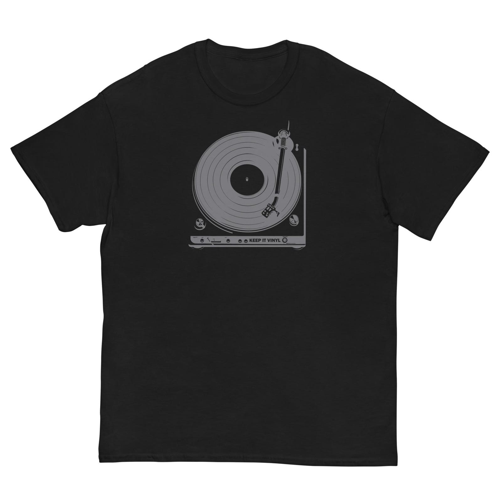 Keep It Vinyl T-Shirt, Vintage Turntable Design 2XL